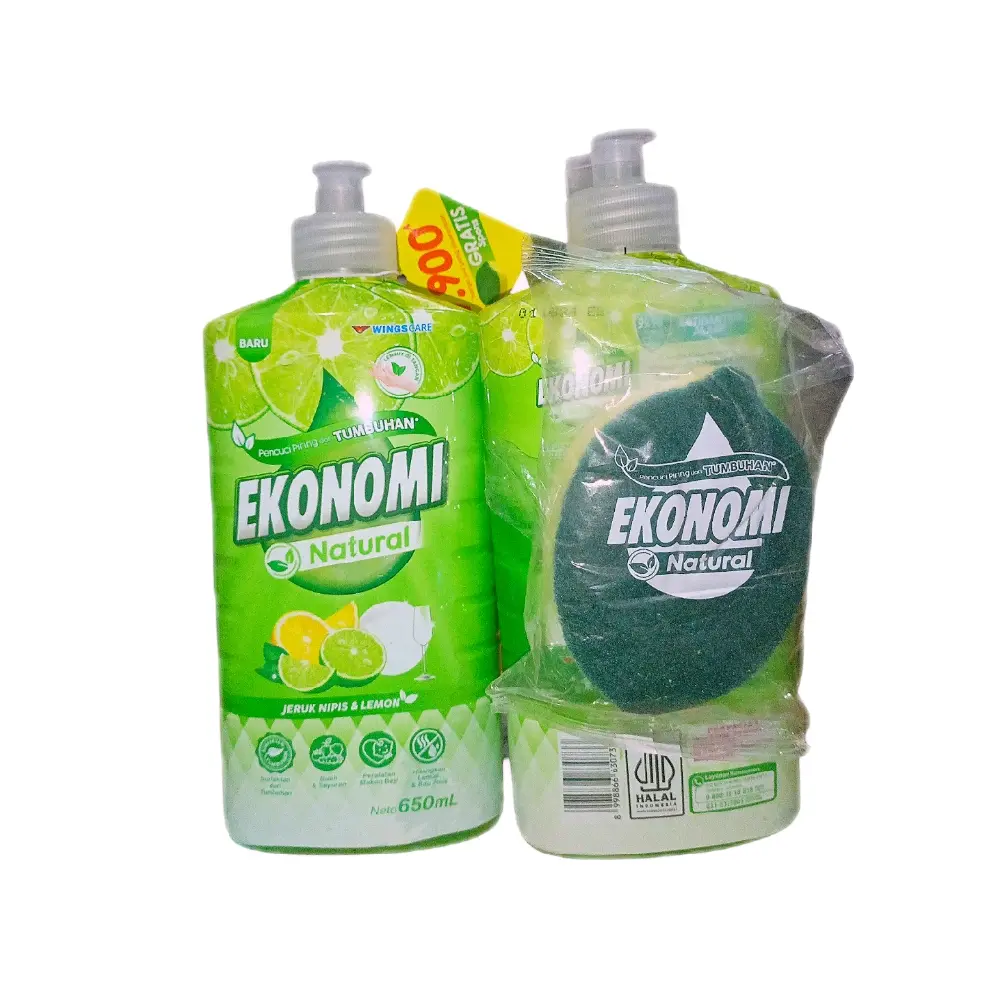 1Pcs Ekonomi Sabun Cuci Piring 650ml Kemasan Botol Tanpa Spons (updated)