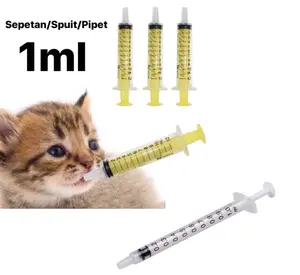 Sepetan Kucing Anjing Spuit 1ml Pipet Kucing Anjing Sepetan 1ml