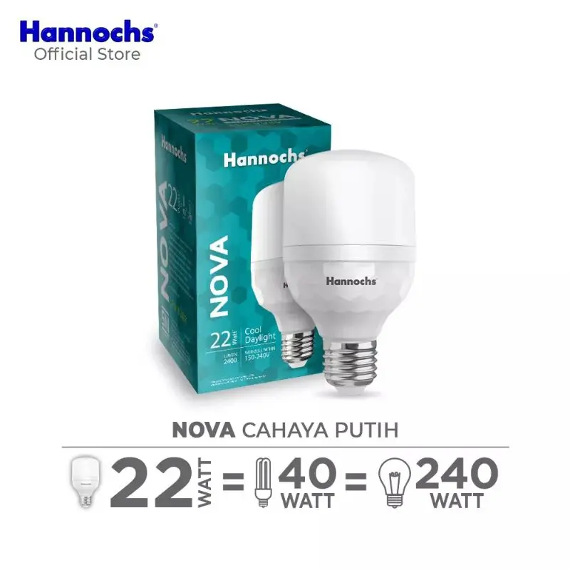 Hannochs Lampu LED Nova 22 Watt Super Terang - Putih/Coolday 1