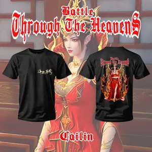 XIAOXIAO - Kaos Cailin3 Ratu Medusa Battle Through The Heavens Cotton Combed 24s Baju Donghua Kaos Donghua Kaos Distro Terbaru Pria Wanita Unisex Kaos Anime Kaos Murah