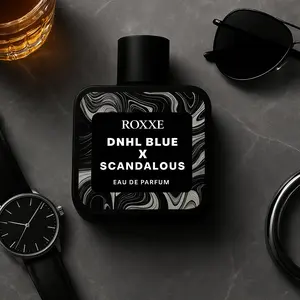 Roxxee - Mix Parfum Scandal X D-Blue Eau De Parfum Unisex Wanginya Soft dan Lembut tahan lama, Parfum Pria Wanita Inspired Parfum