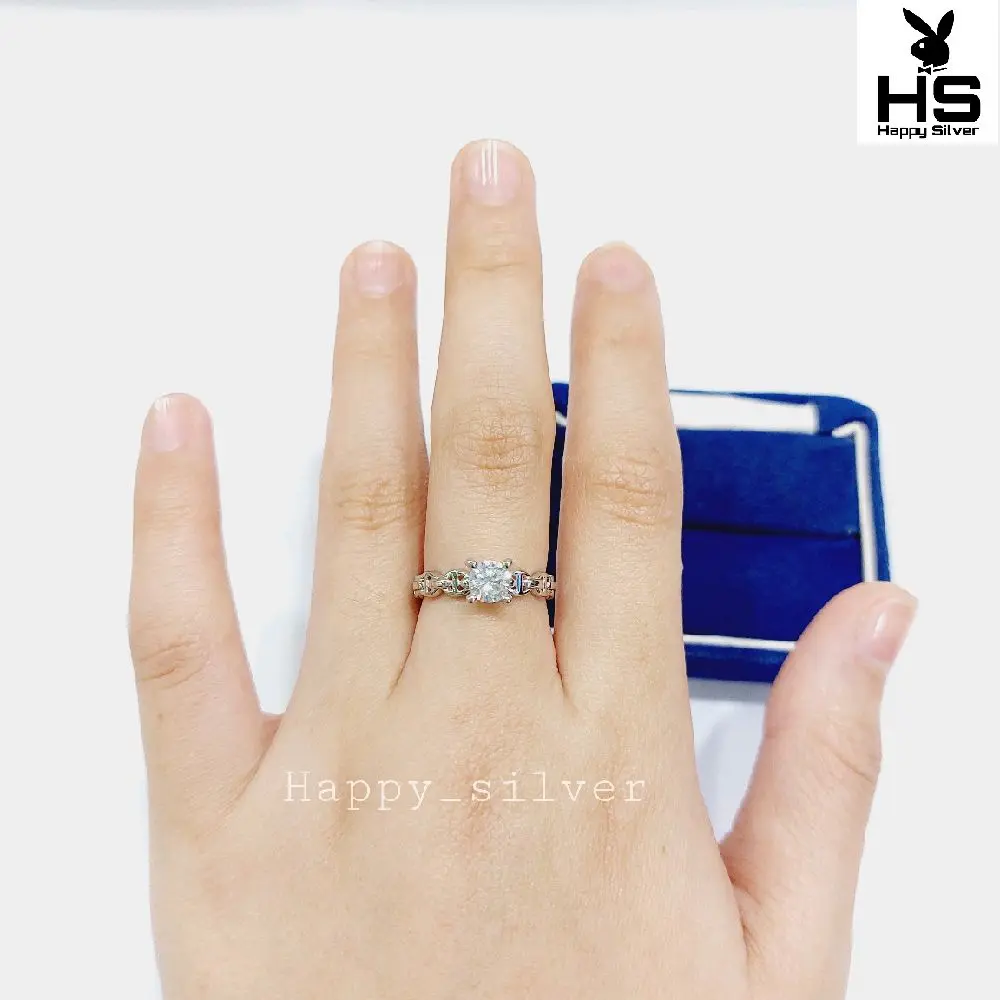 Cincin Model Desy Solitaire Diamond Asli Ada Suratnya