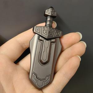 剣デザインのフィジェットおもちゃ、ストレス解消おもちゃ、大人用携帯フィジェットスライダー、抗不安おもちゃ、指のおもちゃ、男の子と女の子へのギフト