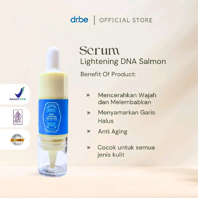 Serum Pencerah Wajah DNA Salmon untuk Kulit Lebih Cerah - Wanita, Muka, Mencerahkan 0