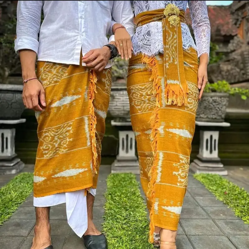Kamben Premium Couple Blanket - Saput Blanket / Busana Adat Bali Motif Pasangan Pasangan Tenun 1