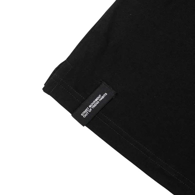 SMOOTH BASIC Lisse Series Oversized Boxy Polo Pocket In Black 5