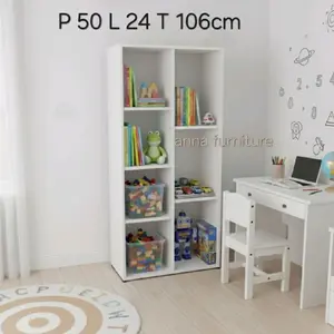 RAK BUKU 7 SUSUN SERBAGUNA Furniture Lemari Minimalis