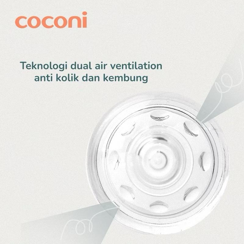 COCONI Wide Neck Baby Bottle Nipple Teat Replacement 2 Pcs | Dot Botol Susu Bayi Wide Neck 5