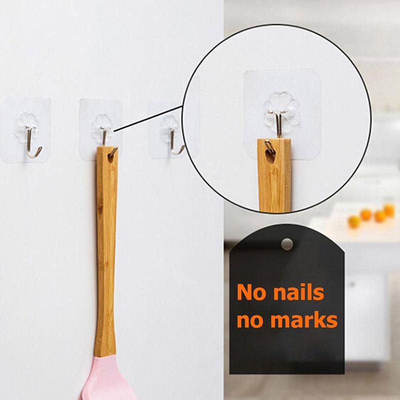 Product Introduction of Móc Dính Không Cần Đục Lỗ, 20 Cái, Chất Liệu Acrylic Trong Suốt, Thích Hợp Sử Dụng Tại Nhà 30