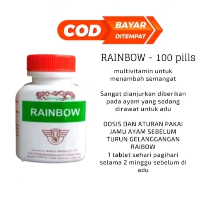 Rainbow import multivitamin, jamu ayam