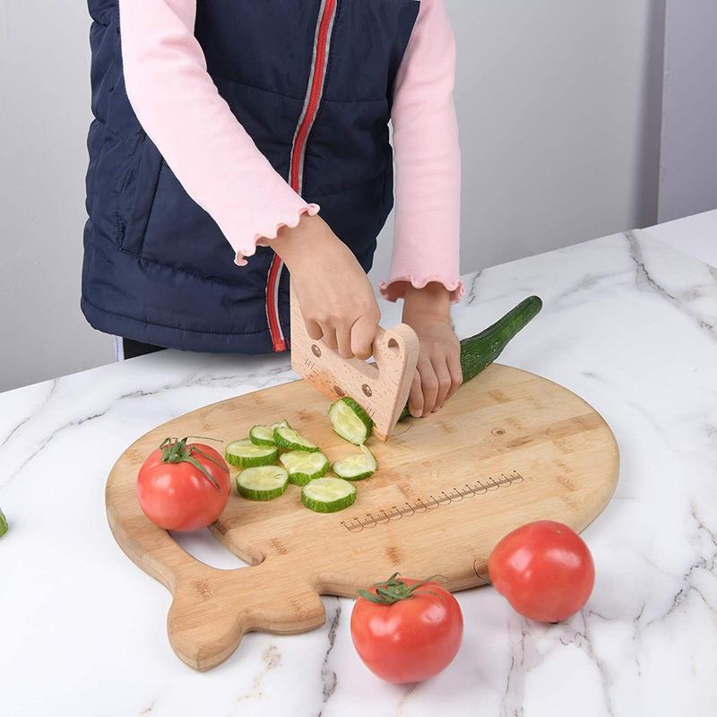 Product Introduction of 1PC Wooden Knife Cooking Safety Cut Fruits Vegetables Kitchen (WeiKitchen) 15