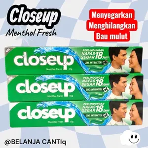 Terbaru ( 6.PCS / 3.PCS ) PASTA GIGI CLOSE UP 65.g BELI 6.PCS LEBIH HEMAT MENYEGARKAN, MENGHILANGKAN BAU MULUT Memutihkan