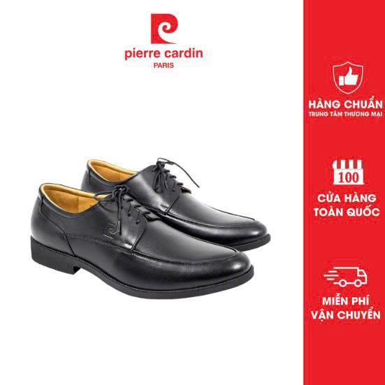 [Mua 2 giảm 10%] Giày tây nam Pierre Cardin Pháp derby da bò thật, đế cao su chống trượt, kiểu dáng sang trọng - 738