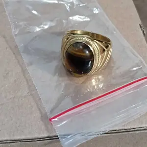 Cincin Batu biduri sepah/tiger eye Keren