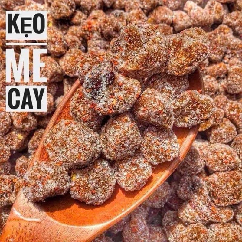 Hộp 500G Kẹo me cay VIETFOOD Snack Ăn Vặt Chua Cay