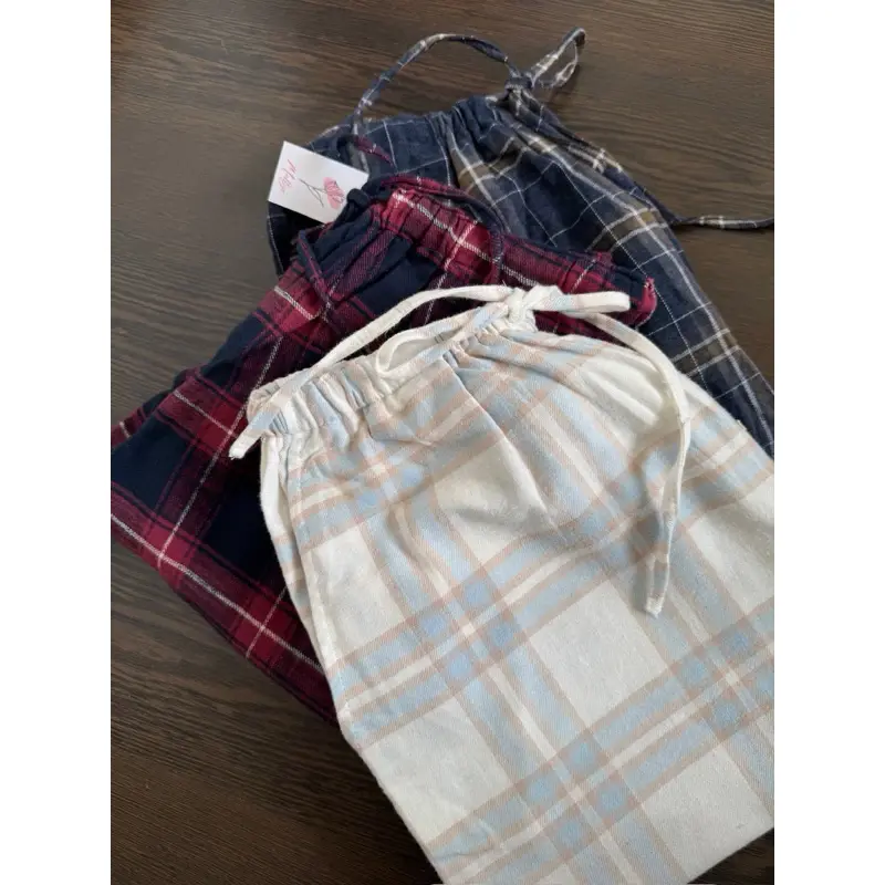 Daisy pants| Quần Ngủ dài, Sọc Kẻ ở nhà chất kate thoải mái, có dây rút 8