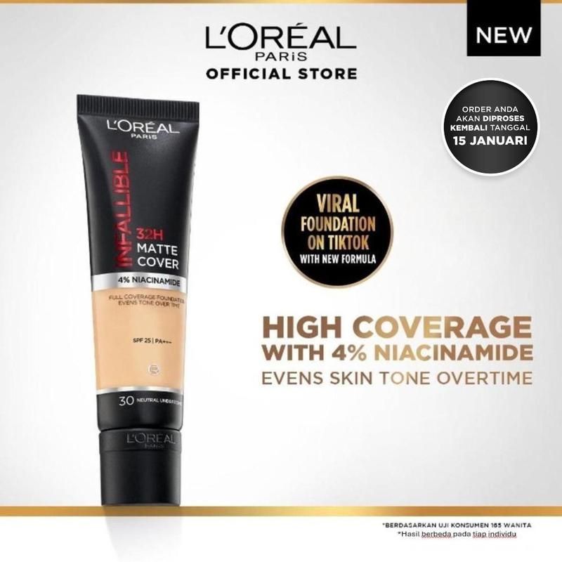 Product Introduction of [PAKET HEMAT] L'Oreal Paris Infallible 32H Matte Cover Foundation + Setting Spray 4