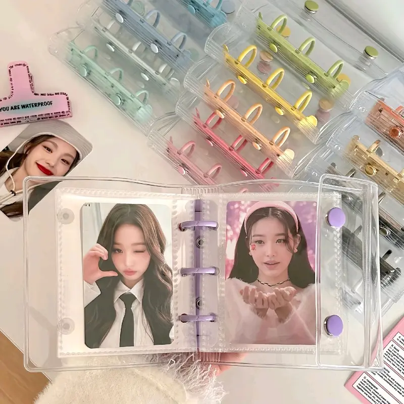 Binder mini 3 ring journal scrapbook diary binder photocard kpop notebook 3