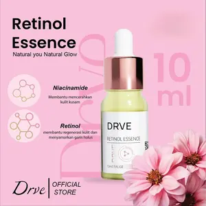 Drve Retinol Essence 1 anti penuaan, anti kerutan, mengandung Niacinamide untuk mencerahkan wajah