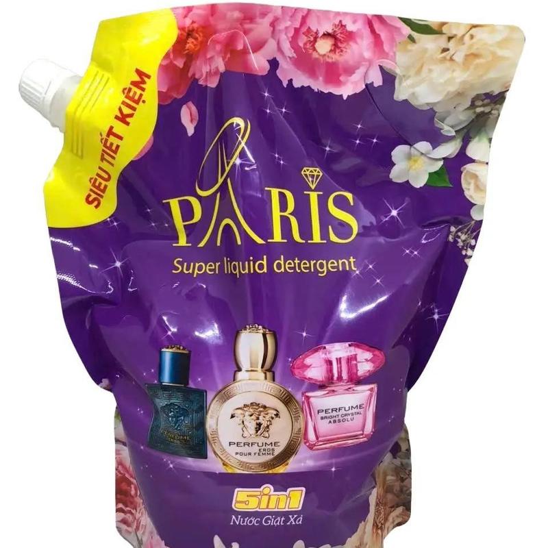 1 túi nước giặt & xả Paris hương nước hoa pháp 2,2kg đậm đặc hơn thơm lâu hơn