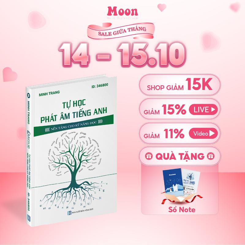 Sách - sổ tay tự học phát âm tiếng anh moonbook
