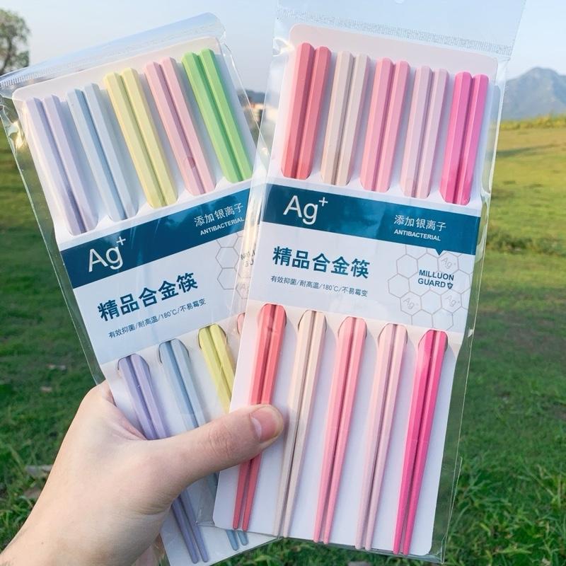 Set 5 Đôi Đũa Sợi Thuỷ Tinh Chất Liệu An Toàn Tiện Dụng - Linglengstore