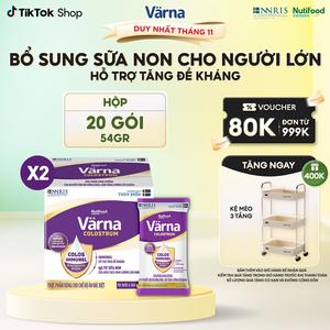Combo 2 Hộp 540g Sữa Bột Varna Colostrum (20 Gói X 54 G) - Bổ Sung Sữa Non Tăng Đề Kháng Cho Người Lớn