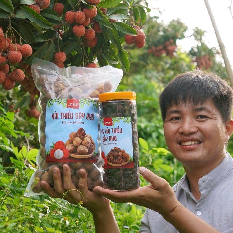 1kg QUẢ và 1kg LONG vải thiều sấy khô Bắc Giang