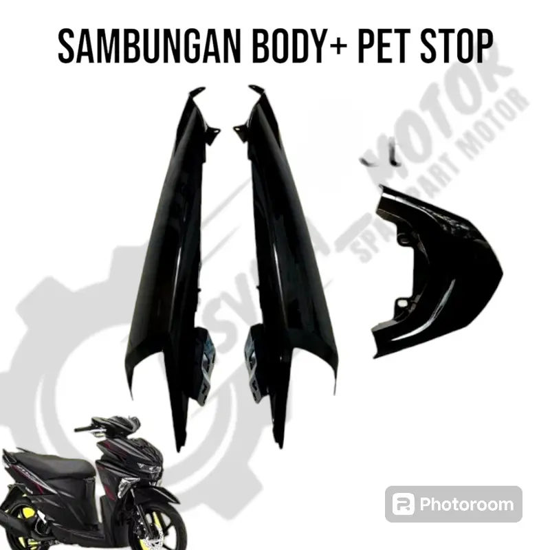 Cover Sambungan + Tutup Body Belakang Soul Gt 115 Hitam 2012-2014 0