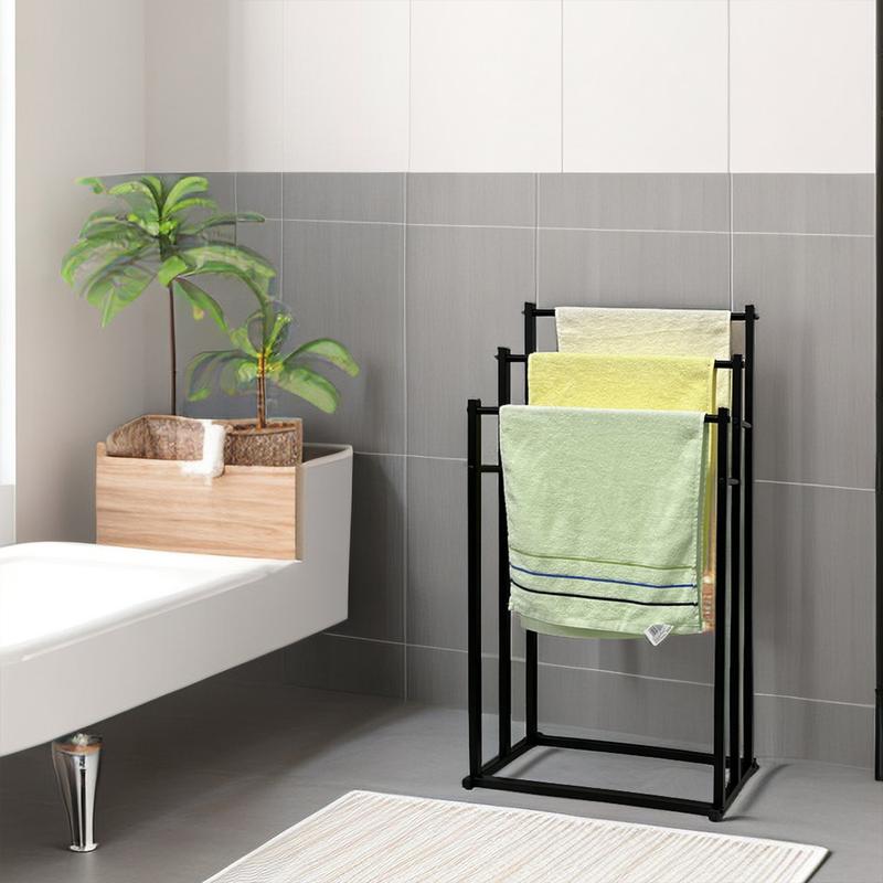 Product Introduction of [SG] Towel Standing Rack/ Bathroom Drying Rack/ Hanger Towel Rack Stand/ Bathroom Punch Free Towel Rack Toilet Hanger 37