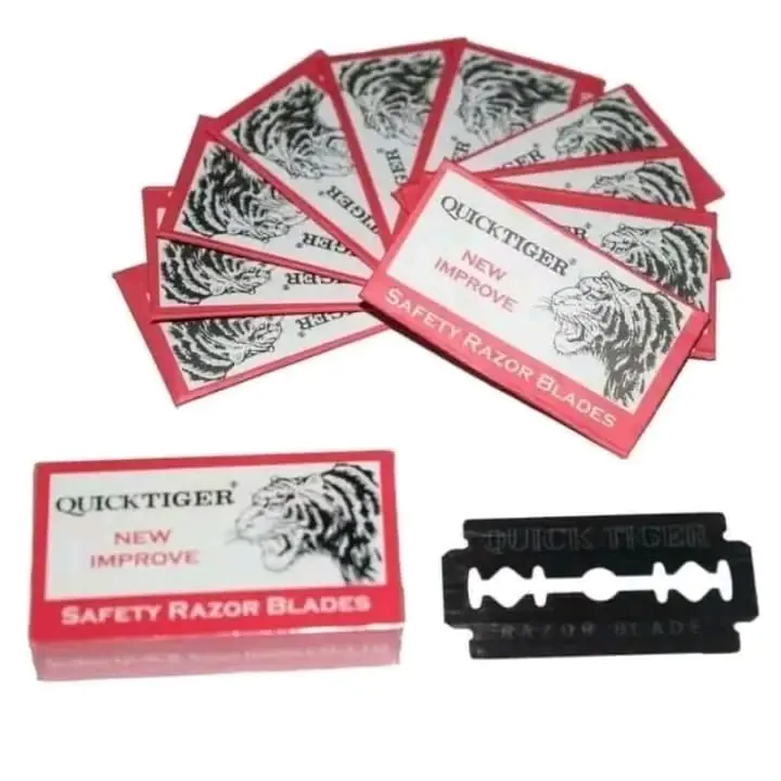 1 ( kotak) SILET QUICK TIGER | Pisau Alat Cukur Kumis | Jenggot