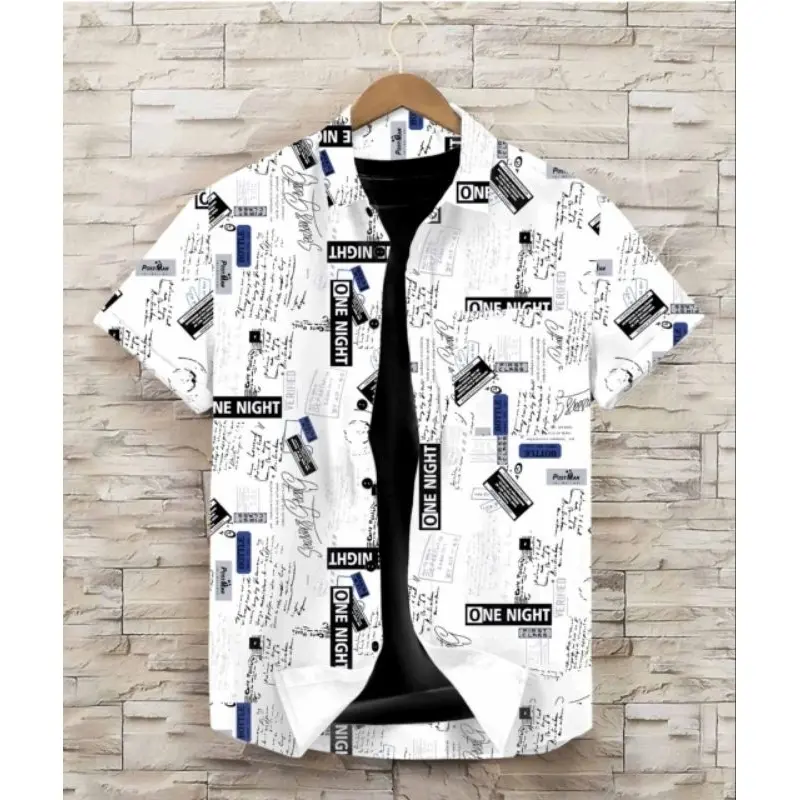 kemeja motif pria terbaru rumus hitam putih fashion kekinian Dewasa Distro Katun Panjang 5