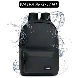 Tas Ransel Sekolah Pria Wanita Waterproof Unisex Tas Ransel Cowok Cewek Waterproof Tas Sekolah Sma Tas Kuliah Tas Distro Pria Ransel Waterproof 088 Backpack Hitam Kanvas