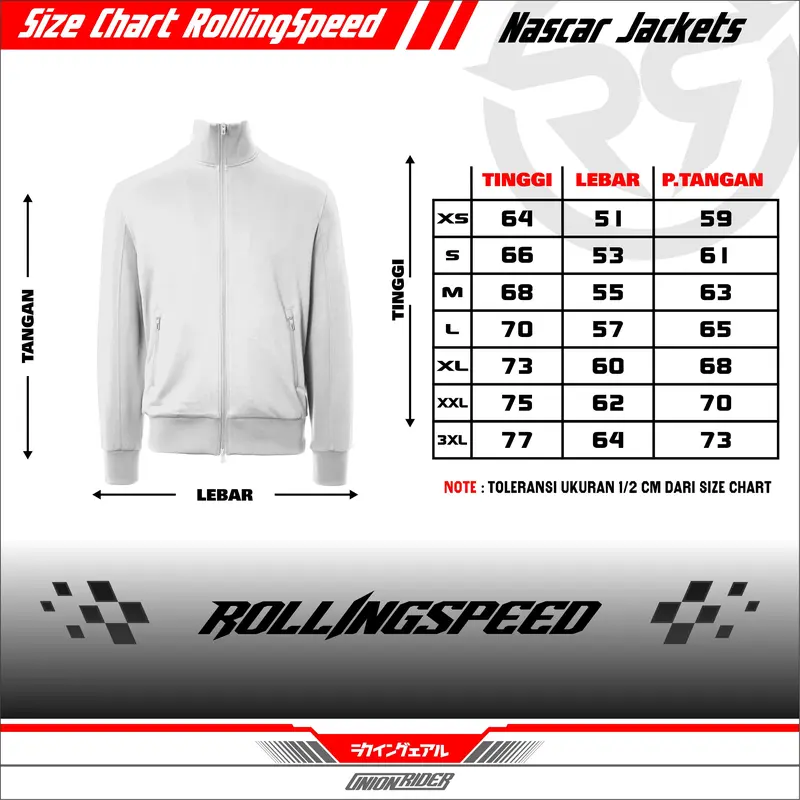 Rollingspeed Class Blue Jacket Nascar | Jaket Motor Biru 2