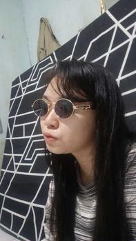 Product Review of Kacamata Hitam Wanita Fashion Oval ABL9000PR Full Set Box dan lap Sunglasses from L**p 1