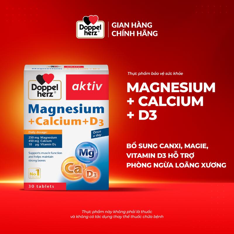 ID1 Thực phẩm bảo vệ sức khỏe Magnesium + Calcium + D3