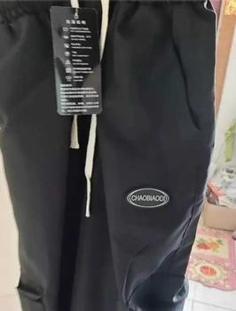 Product Review of Celana cargo panjang pria celana panjang cargo pria celana joger pria jumbo baju cowok keren celana pinggang karet celana kantong Loose pants Celana olahraga hitam oversize Kerja Straight Jogger Fit from S**1 0