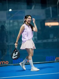 STUDIO TUI - COURTA POLO TANK IN PINK