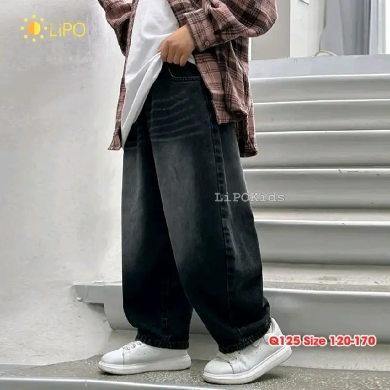 Celana kulot gombrong (skena) untuk anak usia 10th-17th kain jeans 1