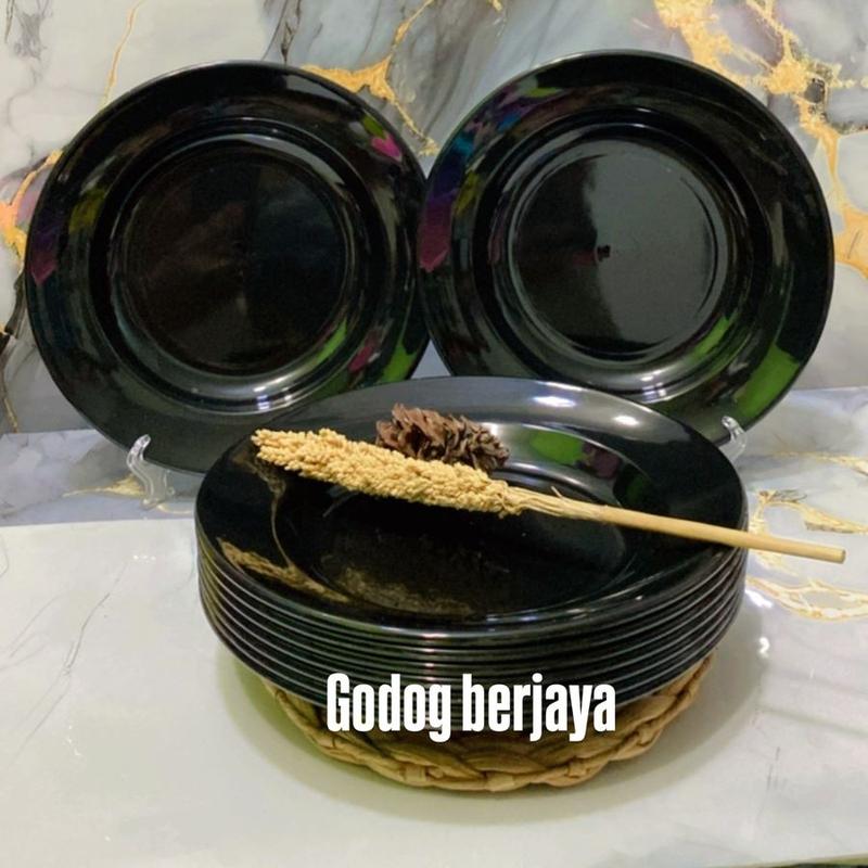 Promo 1 Lusin Piring Melamin Asli SNI Model Bulat Besar Dan Tahan Panas 3