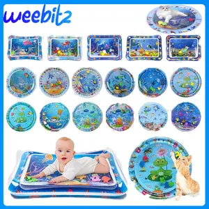 Baby water playmat kartun Tummy time playmate Matras air bayi mainan edukasi