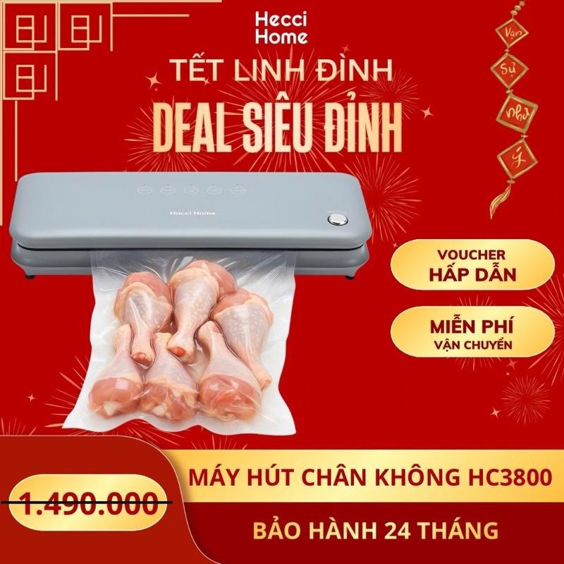 KHÔNG KÉN TÚI Máy Hút Chân Không Hecci Home Bảo Quản Thực Phẩm HC3800 - Gia Đình