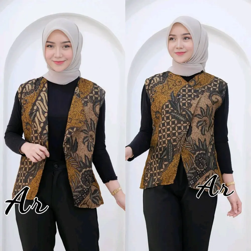 Vest Outer Batik Vest Outer 2 Model Terkini Best Seller