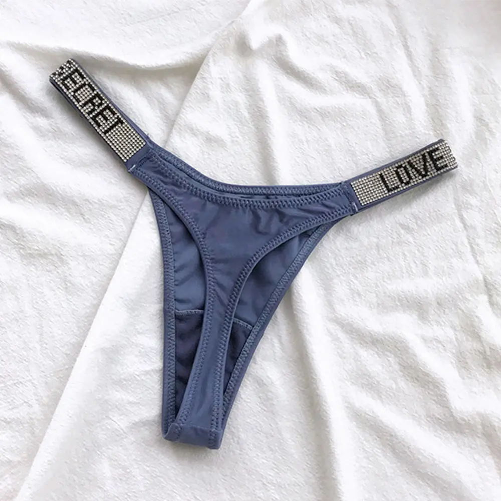 Ladies Women Low Rise Fitness Briefs  Sports Women Panties  T-Back G-string  Thong