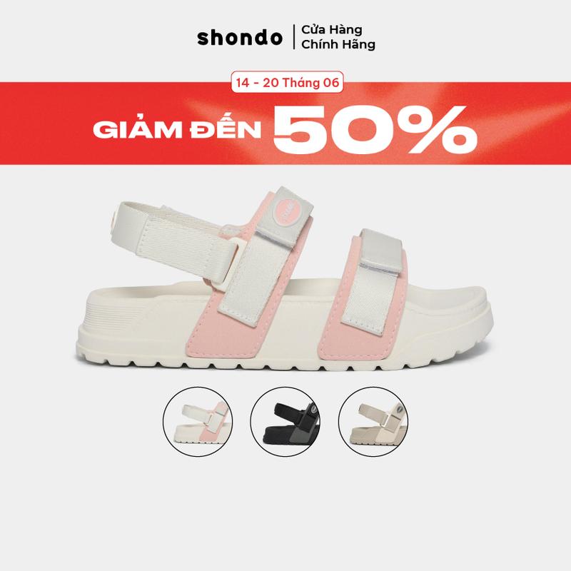 Giày Sandal Nam Nữ Platy 4 Bánh Mì, Siêu Nhẹ Shondo Nhiều Màu