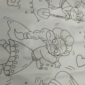 FIVEVOO Kertas Mewarnai Roll/ Kertas Mewarnai Jumbo Roll/ Coloring Roll Paper/ Coloring Paper Roll/ Color Book