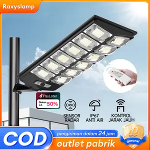 【Garansi 10 tahun】lampu jalan tenaga matahari otomatis 1200W Garansi 10 tahun Lampu sensor LED Luar Ruangan Tenaga Surya solar light 0 Biaya listrik tahan air IP67