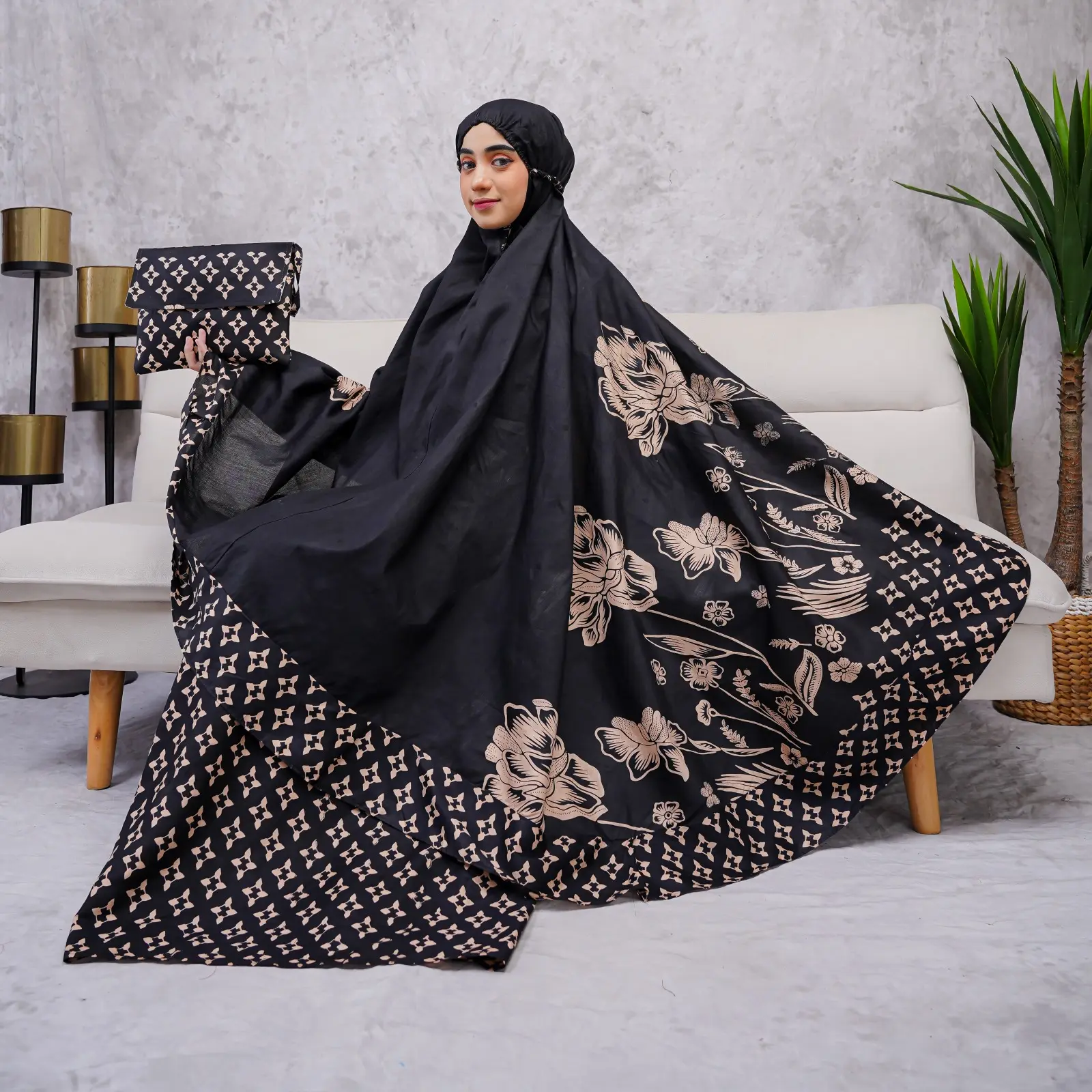 MUKENA TRAVELING JUMBO / MUKENA MOTIF KATUN RAYON / MUKENA JUMBO DEWASA BALI