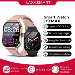 (BISA COD)Jamtangansmartwatchpriacewek,H9 ProMax,martwatchandroidiosparlentactive smartwatch,jampriawanitaPelacakanDenyut Jantung,GelangPedometerHeartRate,2.01FullTouch ScreenLayar,BluetoothtoconnecttothePonsel