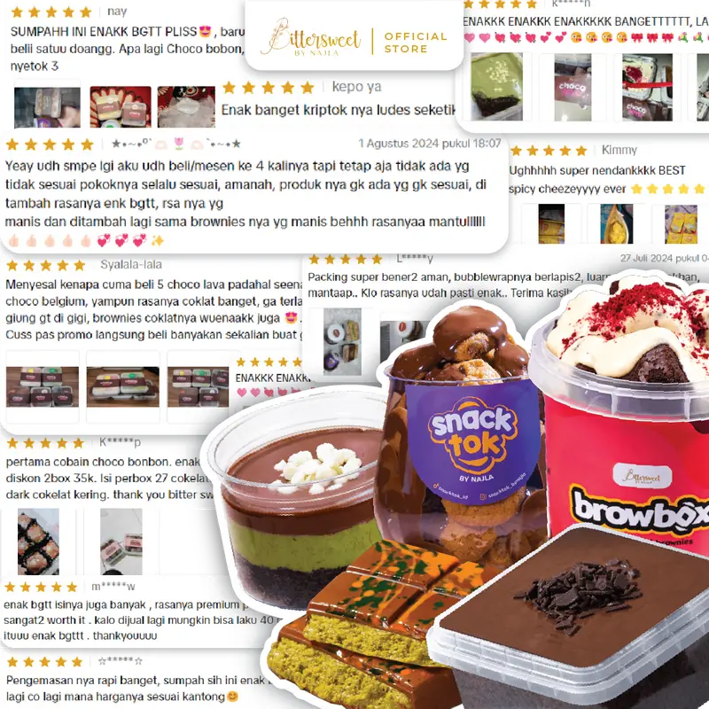 [ FLASH SALE ] ( BAYAR 2 DAPAT 5 ) 2 Snacktok ( nutella + matcha ) + Browbox Cheese + Choco Bonbon + Kriptok Pedas Asin Daun Jeruk [ Best Price ] 7